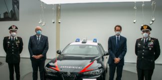 Presentata l’Alfa Romeo Giulia per l’Arma dei Carabinieri