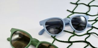 Gli occhiali ecosostenibili sono fatti con reti pesca, tappeti e scarti