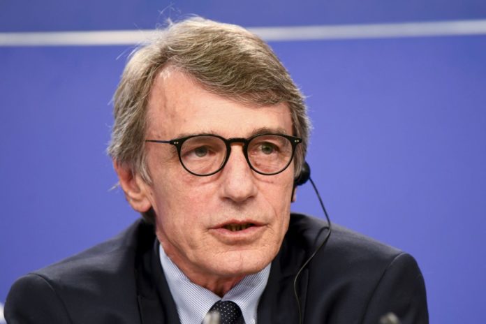 DAVID SASSOLI, PRESIDENTE PARLAMENTO EUROPEO