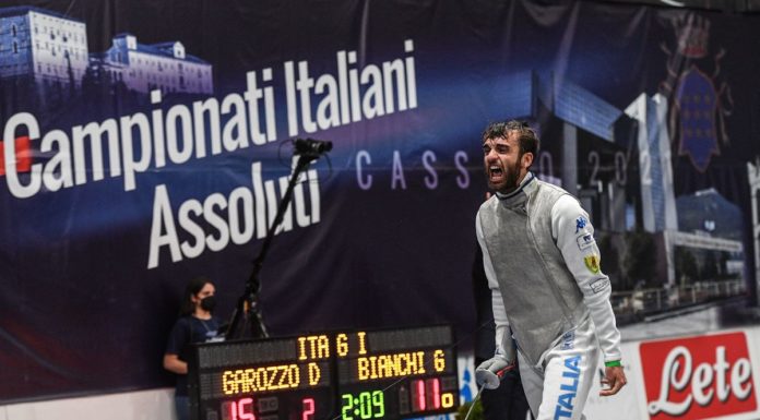 Garozzo tricolore nel fioretto a Cassino