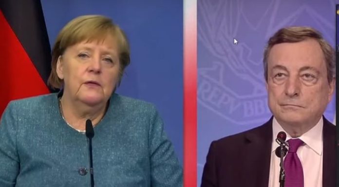 Draghi e Merkel “Affrontare insieme i problemi globali”
