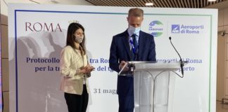 TG Roma Informa trasmessi su due schermi dell’aeroporto Fiumicino