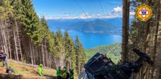 Crolla la funivia del Mottarone in Piemonte, 14 vittime