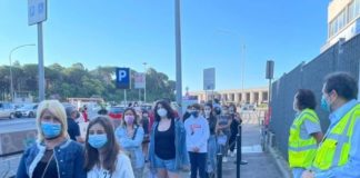 Covid, Zingaretti visita hub vaccinazioni Acea e Primavalle