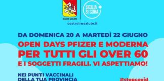 Vaccino, in Sicilia “open days” per over 60 con Pfizer e Moderna