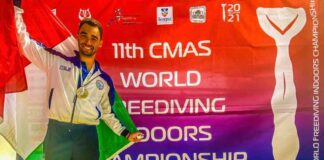 Sciacca d’argento nell’endurance ai Mondiali di apnea indoor