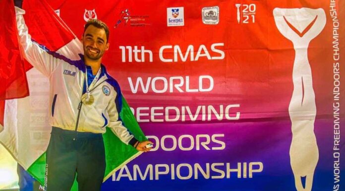 Sciacca d’argento nell’endurance ai Mondiali di apnea indoor