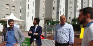 Roma, Zingaretti inaugura parco giochi a Spinaceto