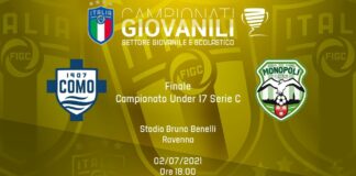 Venerdì Como-Monopoli, finale scudetto della Serie C under 17