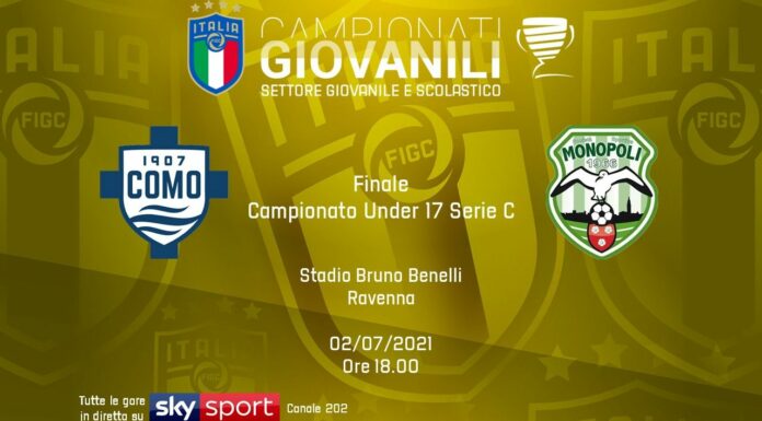 Venerdì Como-Monopoli, finale scudetto della Serie C under 17