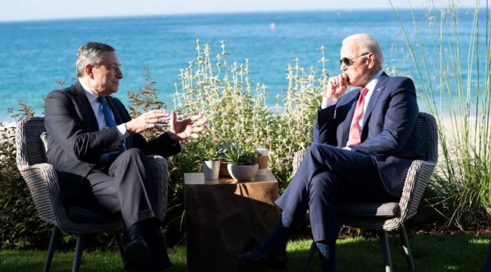G7, Draghi incontra Biden “Siamo d’accordo su molti temi”