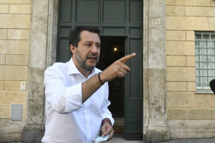 MATTEO SALVINI RILASCIA DICHIARAZIONI ALLA STAMPA