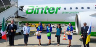 Binter debutta in Italia, primo volo per le Canarie da Torino