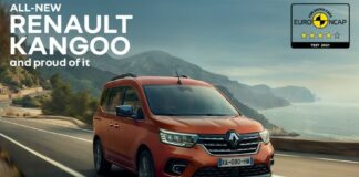 Nuovo Renault Kangoo ottiene 4 stelle Euro NCAP