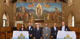 Consegnate le bandiere, parte l’avventura olimpica di San Marino