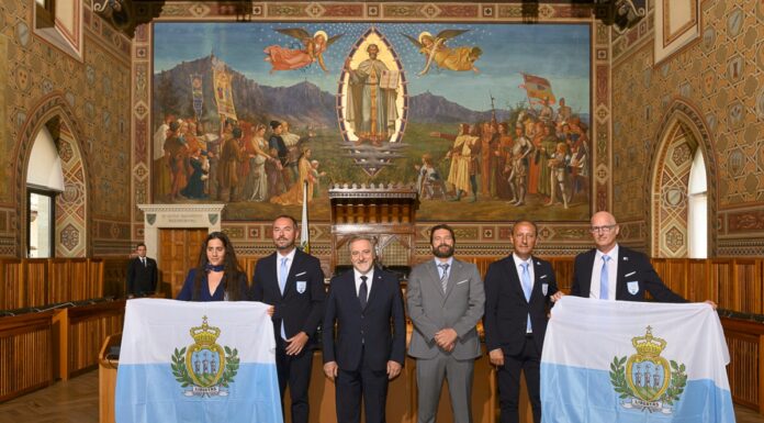 Consegnate le bandiere, parte l’avventura olimpica di San Marino