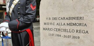 A Roma una stele in memoria del vicebrigadiere Cerciello Rega