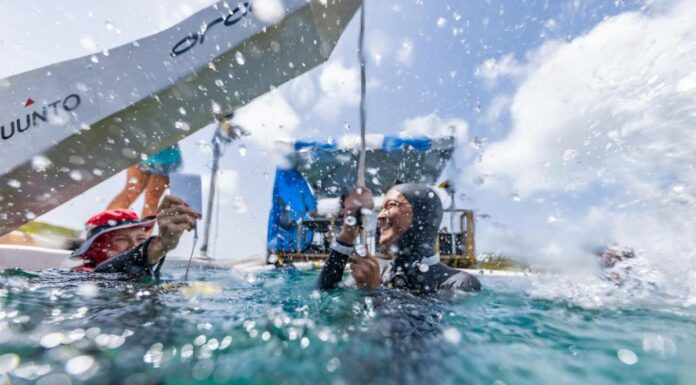 Record del mondo di Alessia Zecchini, -74 al Vertical Blue