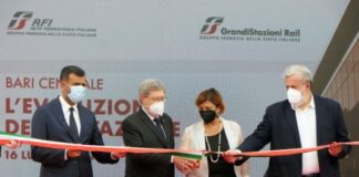 Ferrovie, il ministro Giovannini inaugura la Stazione centrale di Bari