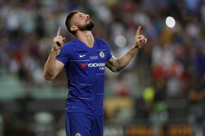 Baku 2019 UEFA Europa League Final 2019 Oliver Giroud Chelsea PUBLICATIONxNOTxINxRUS