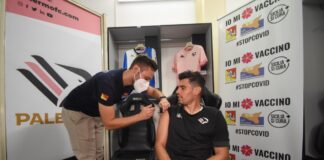 I giocatori del Palermo si vaccinano al “Barbera”