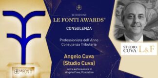 Palermo, Angelo Cuva professionista dell’anno per consulenza tributaria