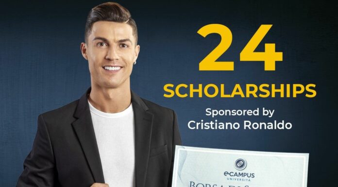 Ronaldo dona 24 borse di studio eCampus, candidature dal 4 agosto