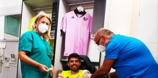 Completata la vaccinazione di giocatori e staff del Palermo