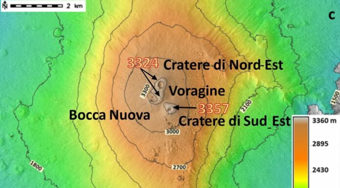 L’Etna ha una nuova vetta, record di altezza a 3357 metri