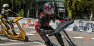 Presentato nuovo monopattino Helbiz per il Mondiale eSkootr