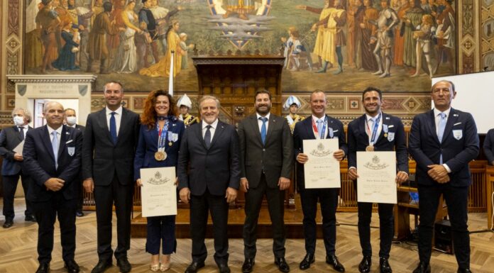 Medagliati olimpici ricevuti dai Capitani Reggenti
