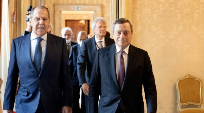 Draghi incontra Lavrov, Afghanistan e Libia tra i temi sul tavolo