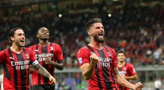 Milan a valanga sul Cagliari, doppietta Giroud