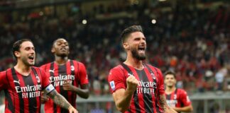 Milan a valanga sul Cagliari, doppietta Giroud