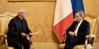 Draghi incontra mons. Paglia, presentata Carta Diritti Anziani