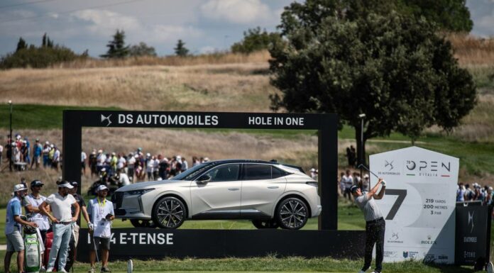 Ds Automobiles protagonista con gamma E-Tense all’Open d’Italia di golf