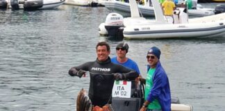 Mondiali di pesca in apnea, De Mola in testa dopo la 1^ giornata