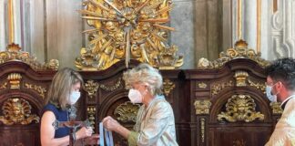 Donna Sofia di Borbone ricevuta alla Congregazione delle Dame a Palermo