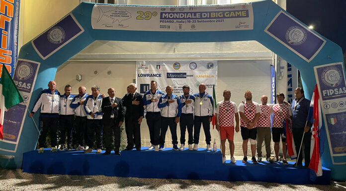 Pesca Sportiva, a Pesaro azzurri campioni del mondo di Big Game