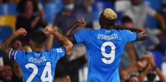 Napoli-Cagliari 2-0, partenopei in testa a punteggio pieno