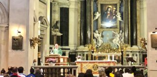 Mons. Melchor Sanchez “Messa Maratoneta momento aggregazione”