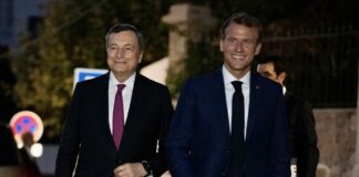 Draghi incontra Macron, confronto sui temi del vertice G20