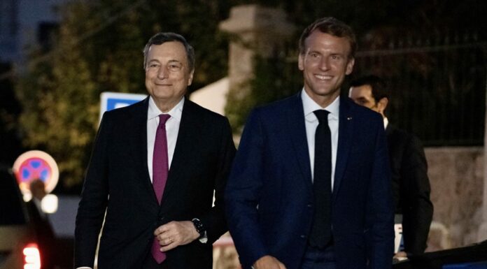 Draghi incontra Macron, confronto sui temi del vertice G20