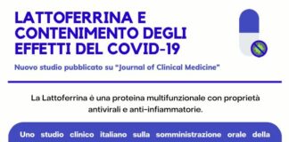 Studio clinico, la lattoferrina contiene gli effetti del Covid-19