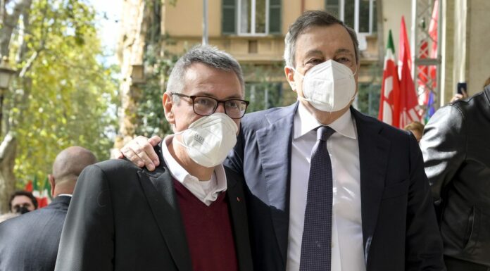 Draghi in visita alla Cgil, Landini “Segnale importante”