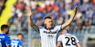 Atalanta 4-1 a Empoli, pari Genoa-Sassuolo e Udinese-Bologna