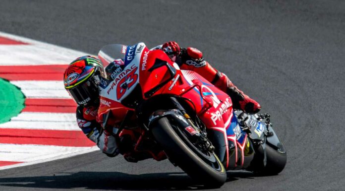 Bagnaia in pole a Misano, anche Marini in prima fila