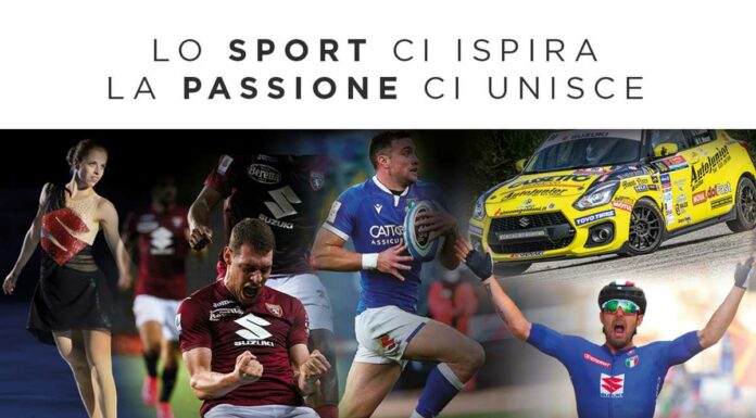 Nuova campagna pubblicitaria Suzuki per ringraziare lo sport italiano