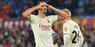 Il Milan espugna Roma con super Ibra, in testa col Napoli