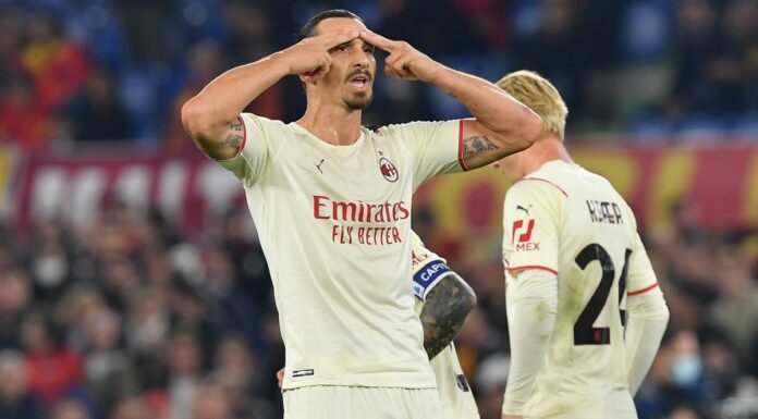 Il Milan espugna Roma con super Ibra, in testa col Napoli